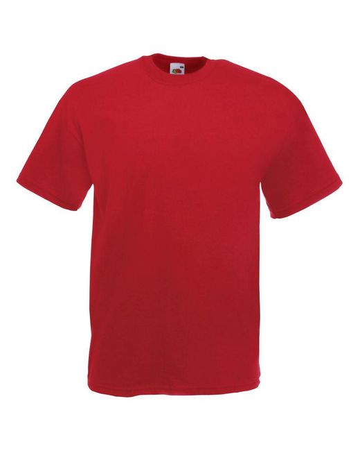 Fruit Of The Loom Red Valueweight Short Sleeve T-Shirt for men