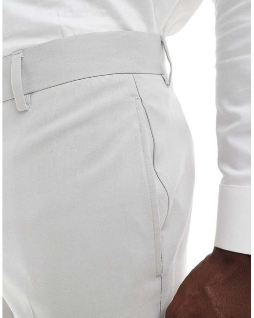 ASOS White Skinny Suit Trousers for men