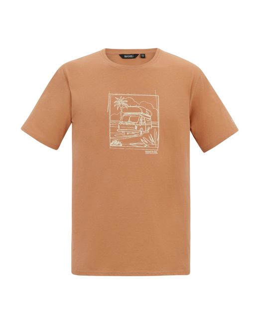 Regatta Natural Cline Ix Caravan T-Shirt (Italian Clay) for men