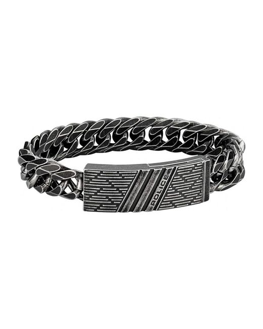 Police Black Pj26287Bse.02-L Bracelet for men
