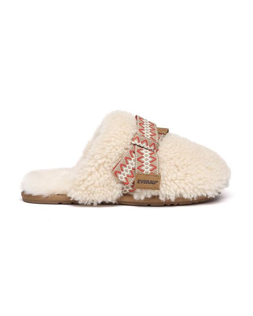 EverAu Australia Pink Ever Au Moorhen Sheepskin Bow Slippers