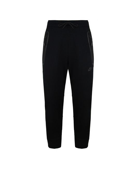 Nike Black Standard Fit Stretch Waist Logo Track Pants Cu4502 010 Cotton for men
