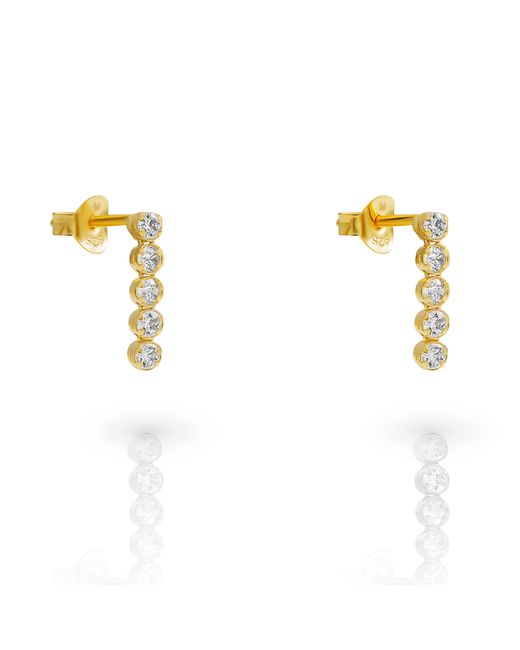Orphelia Metallic 'Bling' 925 Sterling Drop Earrings