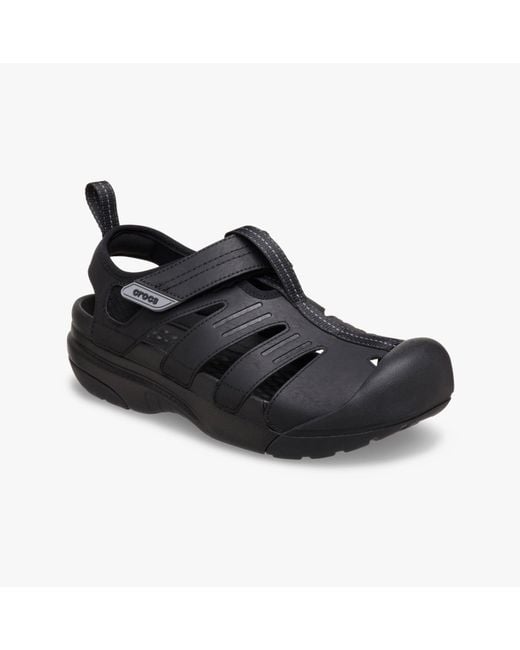 CROCSTM Black 209875-001 Yukon Fisherman Closed Toe for men
