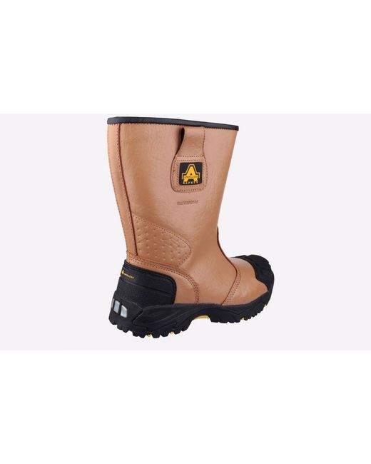Amblers Safety Black Rigger Boot Waterproof for men
