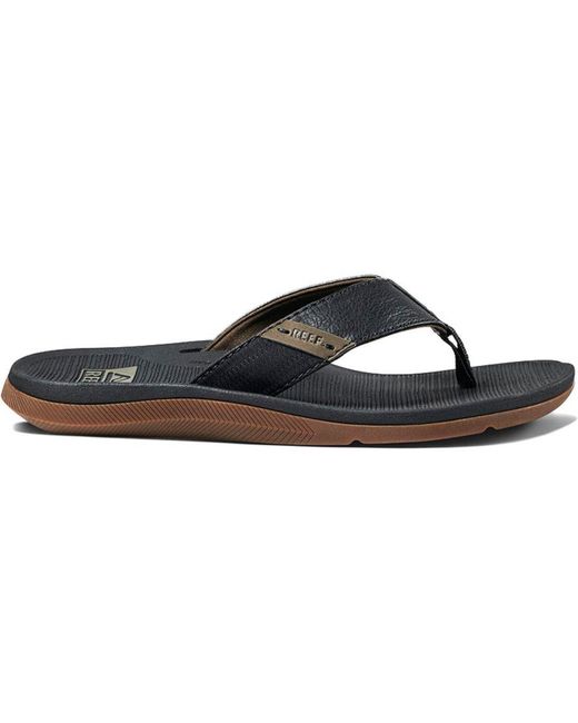 Reef Black Santa Ana Sandals for men