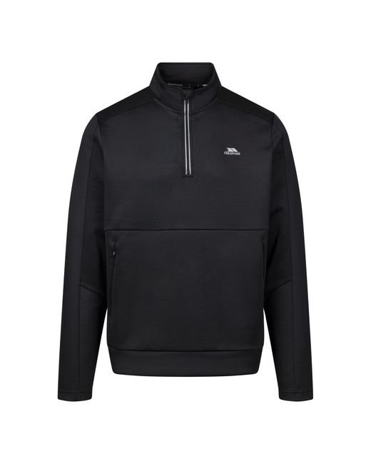 Trespass Blue Jay Quarter Zip Long-Sleeved Top for men