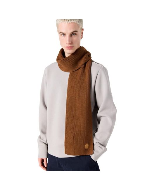 Parajumpers Brown Plain Scarf Almond for men