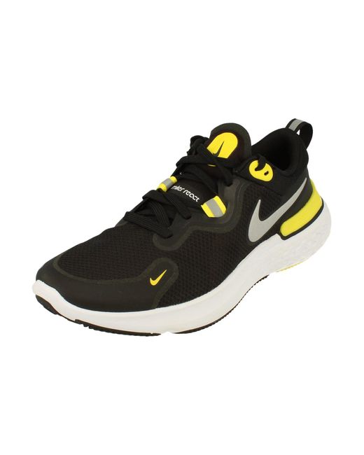 Nike Black React Miler S Running Trainers Cw1777 Sneakers Shoes for men