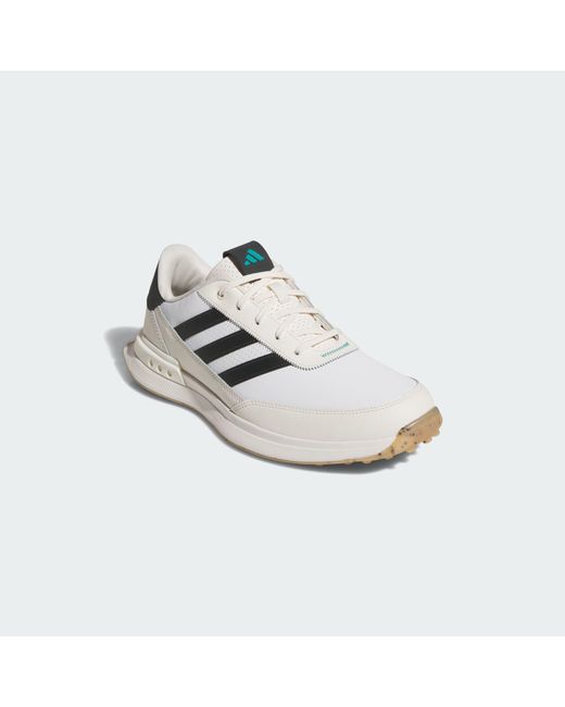 Adidas Originals White S2G 24 Leather Spikeless Golf Shoes for men