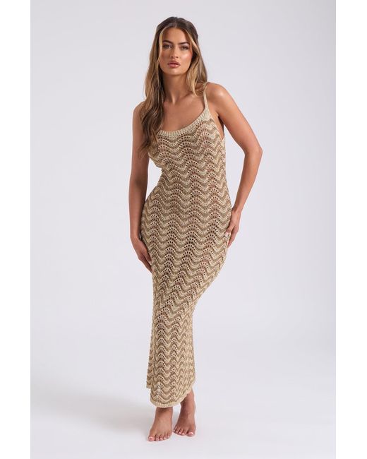 Missoni Zigzag Lamé Maxi Dress | Blue | UK Missoni Zigzag Lamé Maxi Dress | Blue | UK
