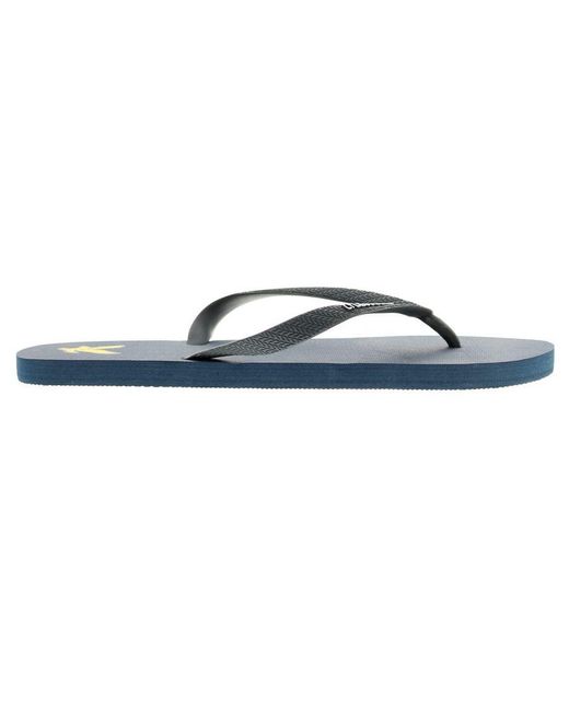 Lyle & Scott Blue Flip Flop Flip-Flops Rubber for men
