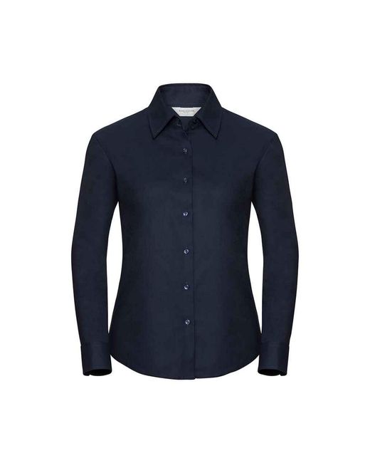 Russell Blue Collection /Ladies Oxford Long-Sleeved Shirt (Bright)