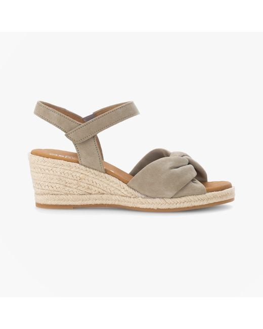 Gabor White Moon Ankle Strap Sandals Leather