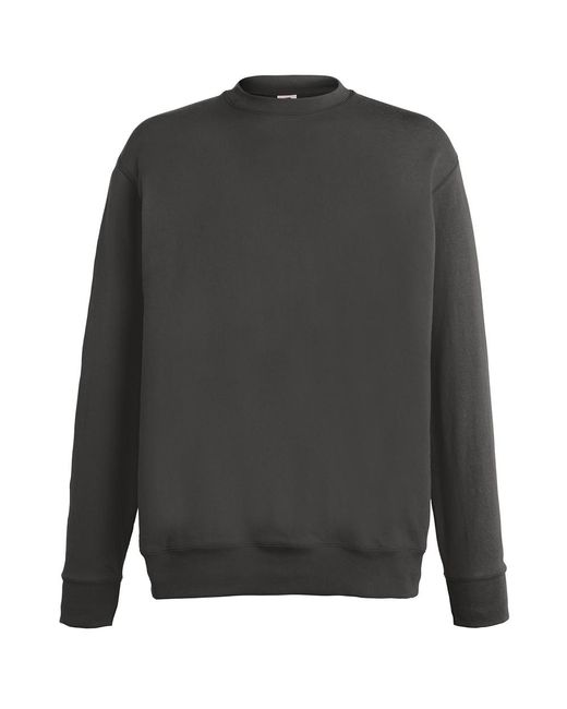 Fruit Of The Loom Sweatshirt Überschnittene Schulter Für Herren (Hellgrau) in Gray für Herren