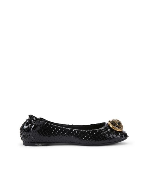Kurt Geiger Black Chelsea Ballerina Ballet Flats