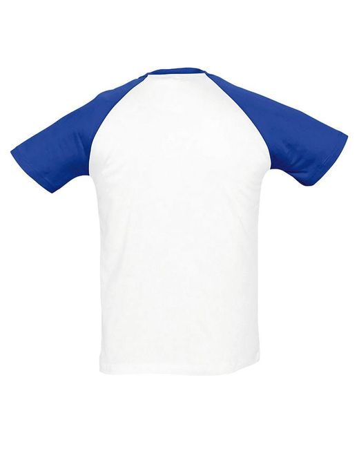 Sol's Red Funky Contrast Short Sleeve T-Shirt Cotton for men