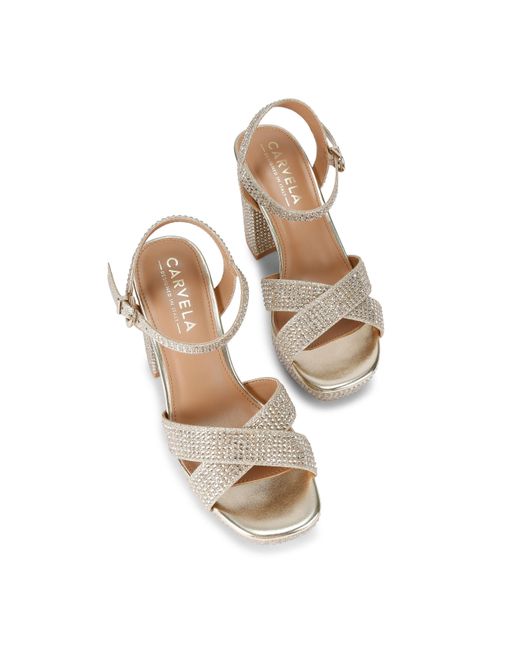 Carvela Kurt Geiger White Sonata Platform Sandals