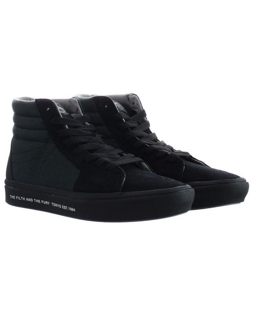 Vans Black Comfycush Sk8-Hi X Neighborhood Shoes Leather for men
