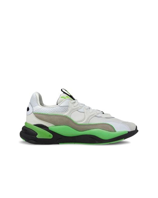 PUMA Green Rs-2K Messaging Lace-Up Synthetic Trainers 372975 01 for men
