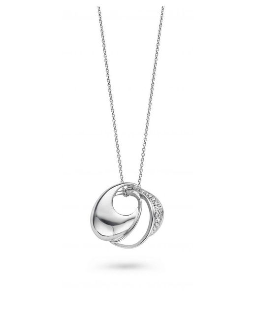 Orphelia White 925 Sterling Chain With Pendant