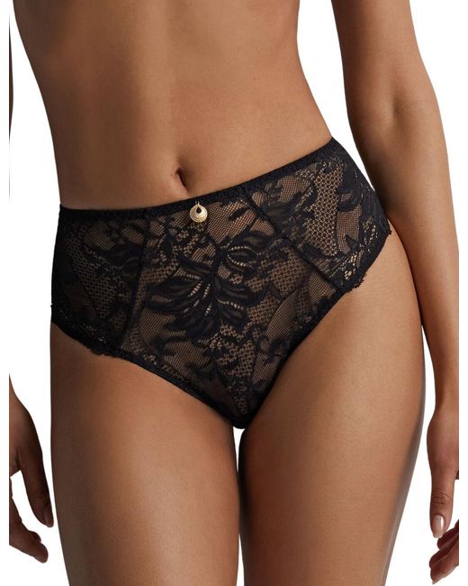 Aubade Black Pleasure High Waisted Brief