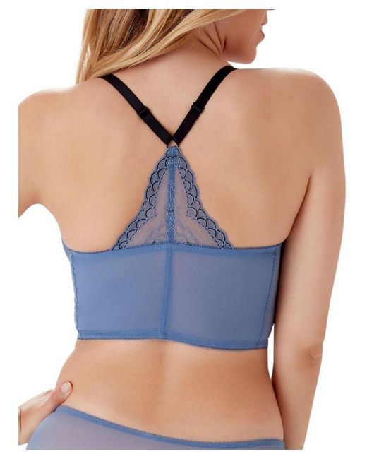 Gossard Blue Superboost Lace Deep V Bralette