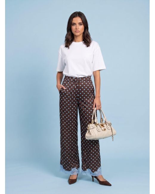 Urban Bliss Blue Lace Spot Trouser