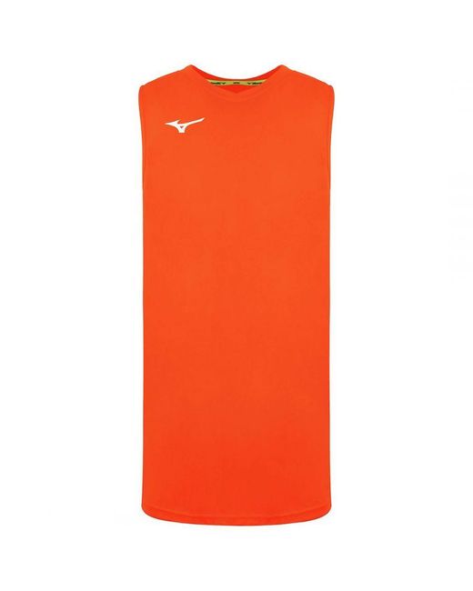 Mizuno Orange Authentic Basketball Vest for men