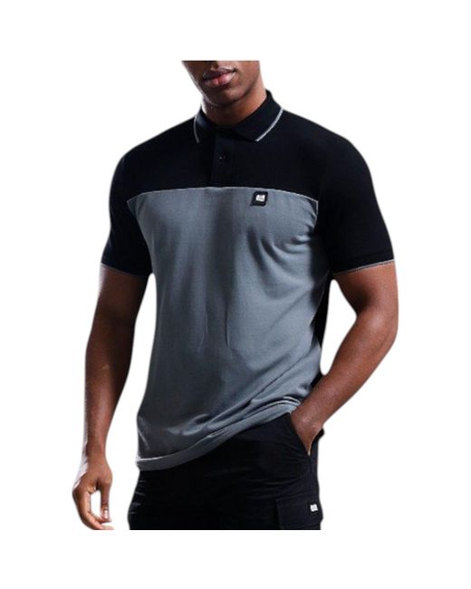 Weekend Offender Blue Polo Shirt Lario Summer Wear Casual Cotton Tops for men