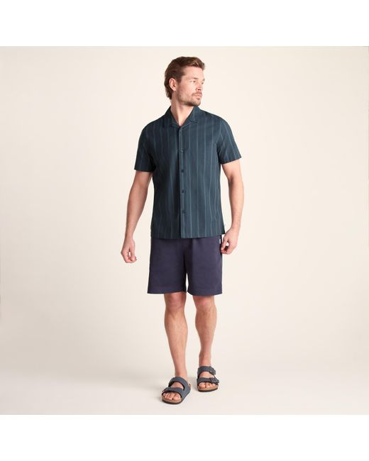 TOG24 Blue Boldon 100% Cotton Supersoft Short Sleeve Shirt for men