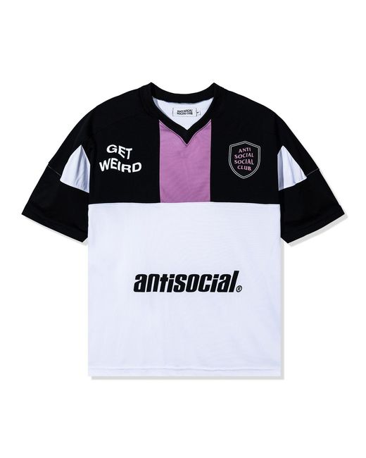 ANTI SOCIAL SOCIAL CLUB Black Anti Social Club Assc Get Weird Soccer Jersey