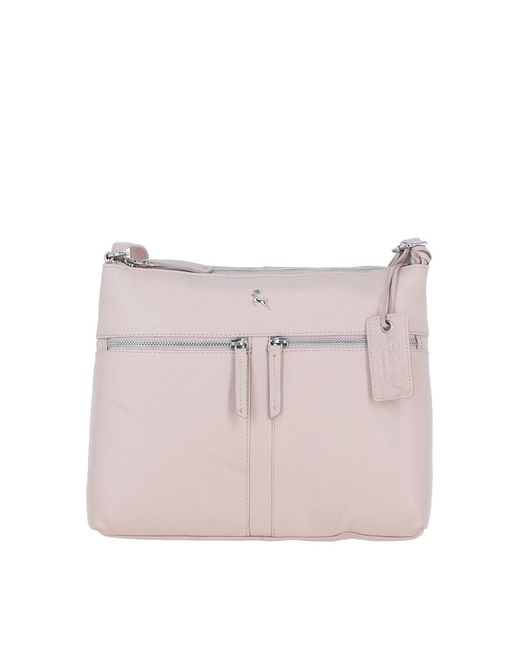 Ashwood Leather Pink 'Mourne' Sleek Real Shoulder Bag