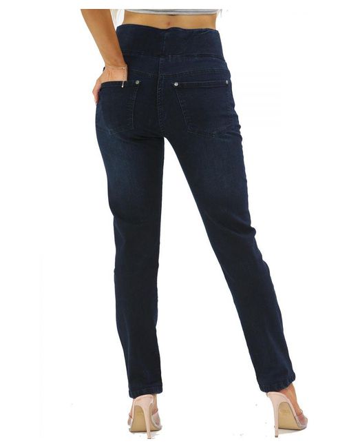 MYT Blue Elasticated Waist Tummy Control Jeans