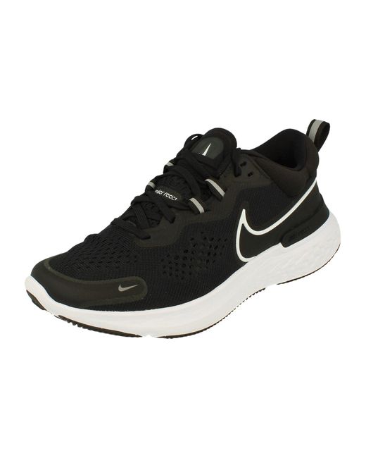 Nike Black React Miler 2 Running Shoes for men