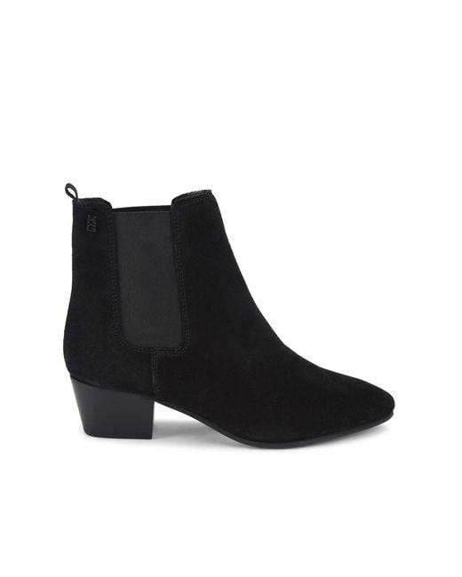 KG by Kurt Geiger Black Suede Callie Boots