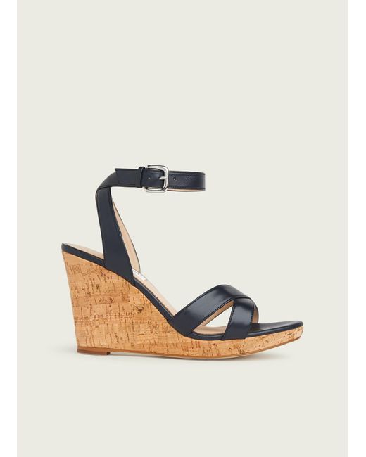 L.K.Bennett Blue Overana Sandal, Leather