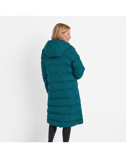 TOG24 Blue Recycled Polyester Quilted Parka