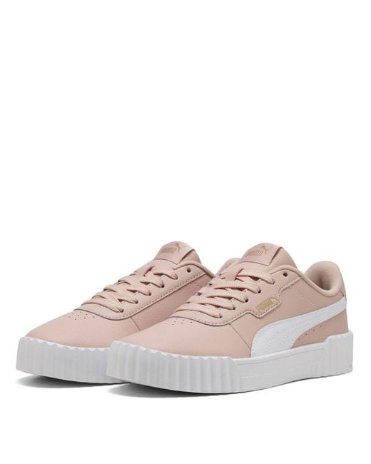 PUMA Pink Carina 3.0 Low Top Trainers