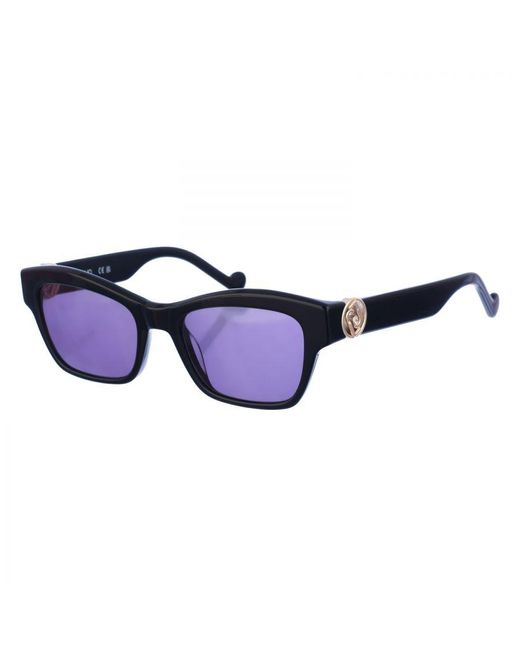 Liu Jo Blue Acetate Sunglasses With Rectangular Shape Lj769Sr