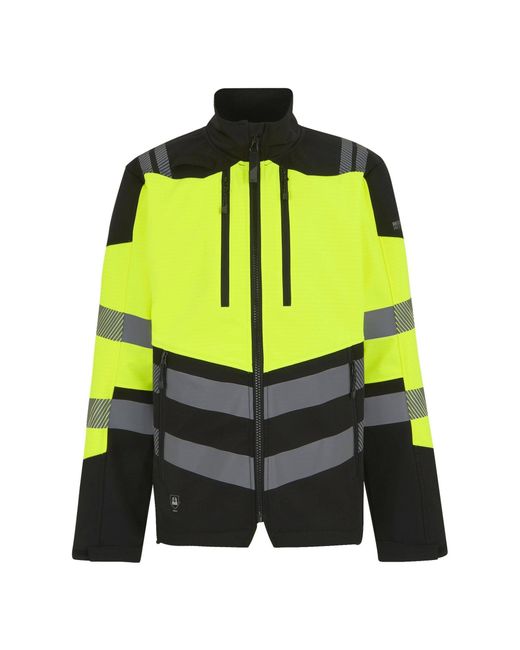 Regatta Yellow Professional Hi-Vis 3 Layer Soft Shell Jacket for men