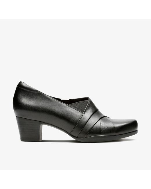 Clarks Black Rosalyn Adele Leather Shoes