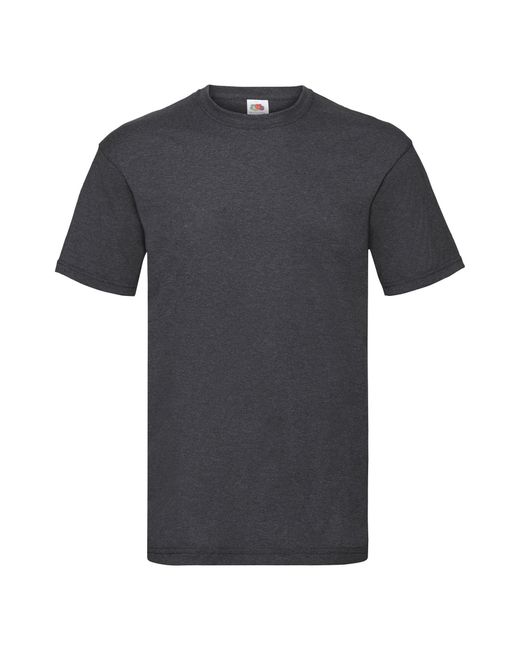 Fruit Of The Loom Gray Valueweight Short Sleeve T-Shirt (Dark Heather) for men