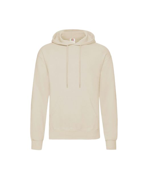 Fruit Of The Loom White Adults Classic Hooded Sweatshirt