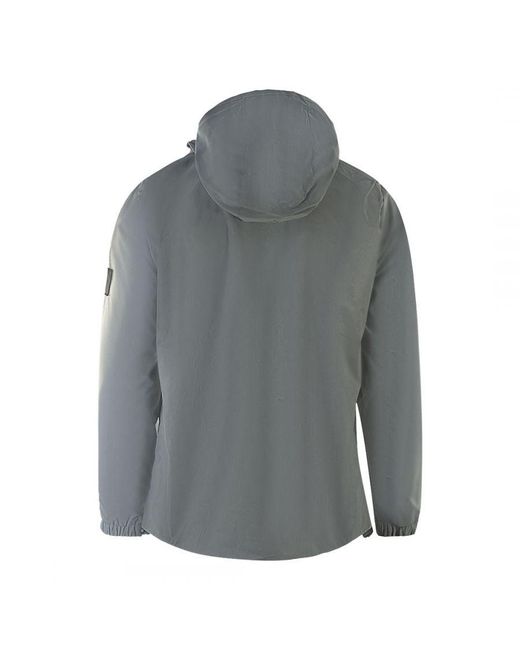 Lyle & Scott Gray Lightweight Reflective Hooded Jacket for men