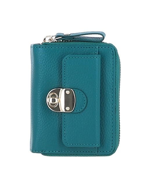 Ashwood Leather Green Stylish Compact Ladies Purse With Rfid Protection