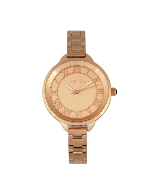 Bertha Metallic Madison Sunray Dial Bracelet Watch