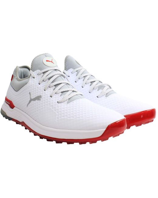 PUMA White Proadapt Alphacat Golf Shoes for men