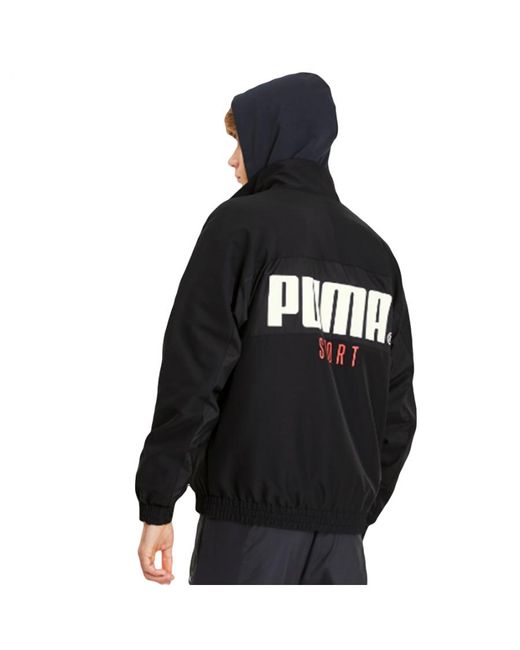 PUMA Black Tfs Tailored For Sport Woven Track Top Jacket 596464 01 Textile for men