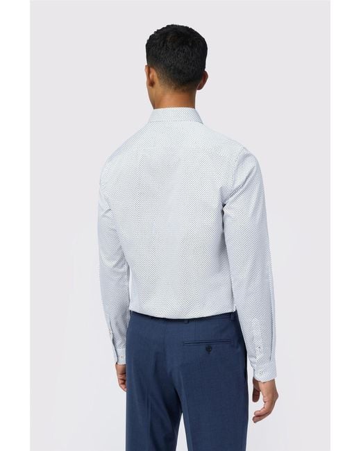 Ted Baker White Long Sleeve Slim Fit Formal Shirt for men